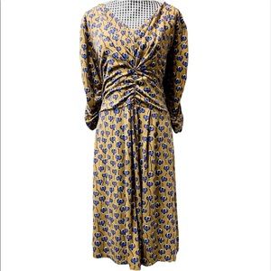 Boden Ruched Sleeve Jersey Sheath Dress Size 14